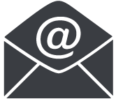 This is an icon of an envelope with the at sign